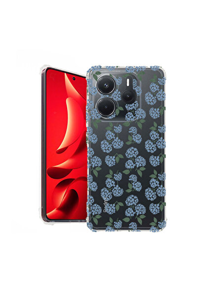 bestcase Husă Antișoc pentru Xiaomi Redmi Note 14 5G, Model Floral - Hortensi...