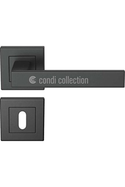 Condi Collection مقبض باب من الفولاذ المقاوم للصدأ باللون الأسود الثابت 1501K