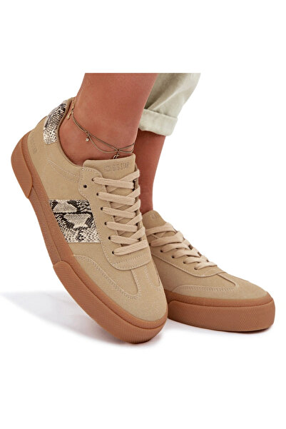 Big Star Shoes Adidași de damă cu inserții din piele de șarpe Big Star TT2742...