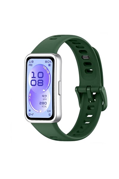 Mi7a Band 11 Pro Uyumlu Tokalı Silikon Spor Kordon/Kayış