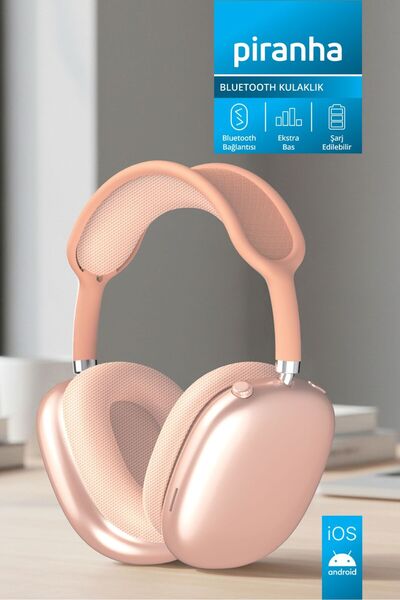 Piranha 2221T Kablosuz Bluetooth Kulak Üstü Kulaklık| Kılıflı | Şarj Edilebil...