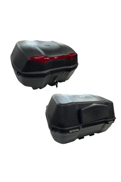 Falcon MOTOSİKLET ARKA ÇANTA 52 LT SİYAH SIRT DAYAMALI