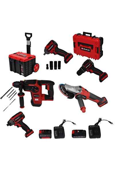 Einhell Professional 5'li Makine Seti (Pnömatik Matkap Kırıcı-Delici,Avuç İçi...