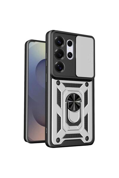 Bodycell Θωρακισμένη Συρόμενη Θήκη για Samsung Galaxy S26 Ultra – Ασημί, με Δ...