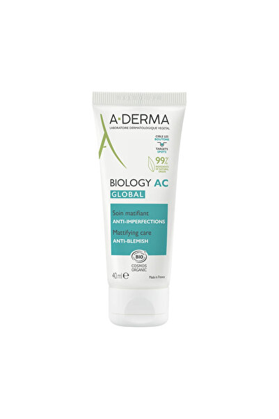 A-DERMA Cremă matifiantă anti-pete Biology AC, 40 ml