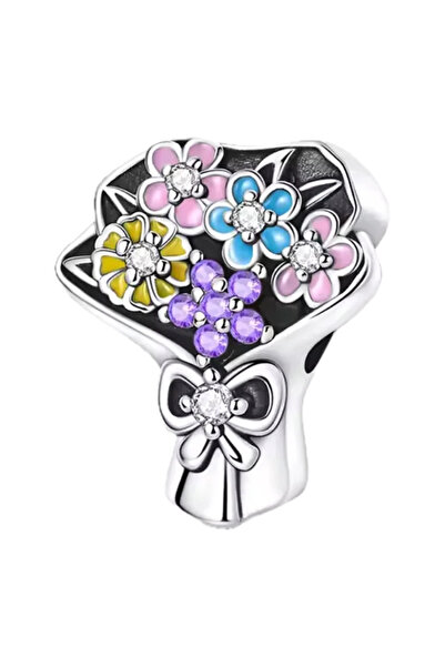 Fubena Colorful Flowers Bouquet Charm