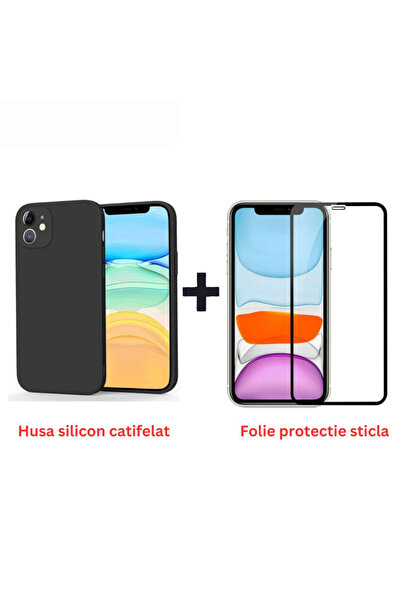 OEM Full protection package for Iphone 11 - Silicone case + Glass protector -...