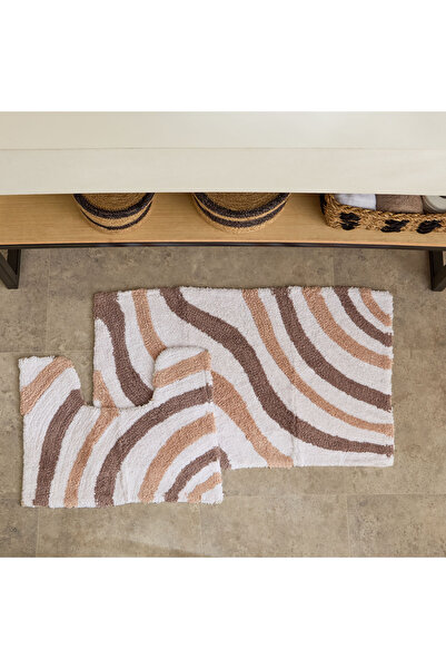 Home Box Milton Haven 2-Piece Cotton Bath Mat Set - 50x80+40 cm