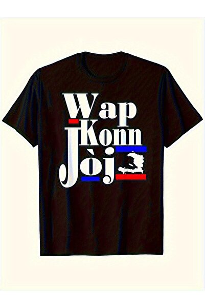 bolivia's تي شيرت رجالي بأكمام قصيرة من WAP Konn JOJ Haiti C - تي شيرت صيفي ك...
