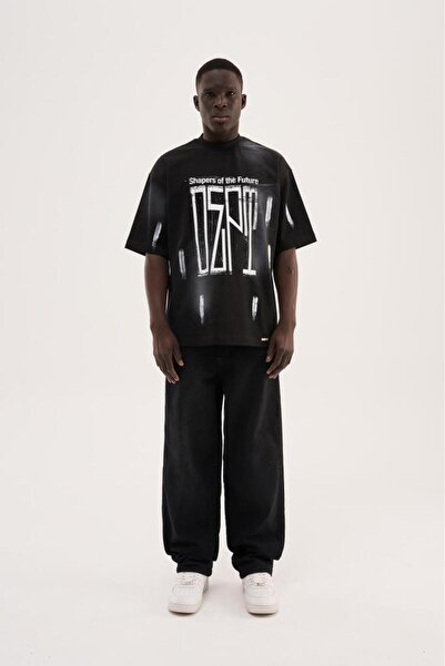 Machinist Ανδρικό μπλουζάκι Design Dept Oversize Μαύρο