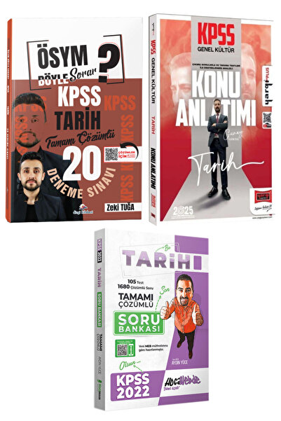 Dizgi Kitap Zeki Tuğa 2026 KPSS Tarih Tamamı Çözümlü Deneme+Günay Göktaş Tari...