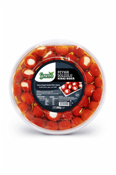Sosero Peynir Dolgulu Kiraz Biber 2000g