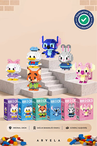 Arvela Daisy Duck & Donald Duck & Nick Wilde & Stitch & Judy Hopps & Angel Ka...