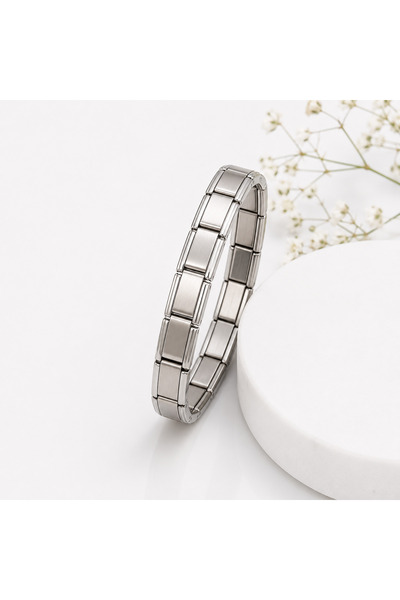ARLİNA Silver Color Italian Bracelet