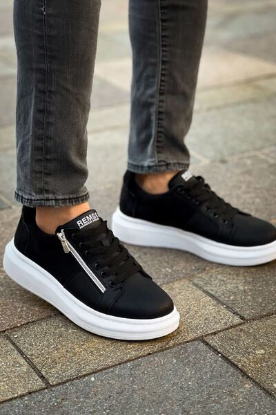 Lucy Shoes RS601 Pantofi sport casual pentru bărbați, cu șireturi și fermoar,...