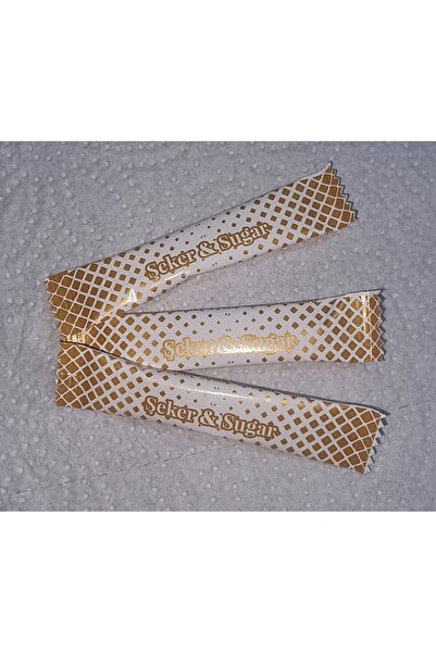 Self stick toz şeker. Kuşe altın yaldız baskı. Net 3 Kg. (3 gr.e.X 1000 Adet.e)