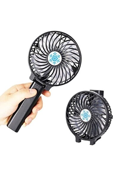 ozbience Işıklı Katlanır Mini El Fanı, USB Şarjlı Soğutucu Ventilatör