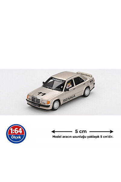 mini gt 1:64 Ölçek Mercedes Benz 190E 2.3-16 No 11 Ayrton Senna Champion 1984...