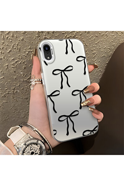 PATTERNOVA iPhone XR Uyumlu Yüksek Kaliteli Fiyonk Desenli Kılıf