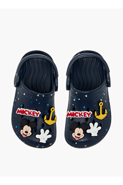 Disney Boys Mickey Mouse Detail Clogs with Backstrap