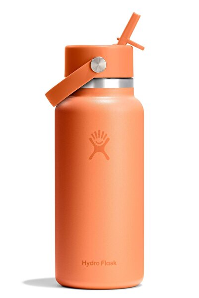 Hydro Flask Geniş Kapak Pipetli Termos 946 ml (32 Oz) - Nectar Turuncu