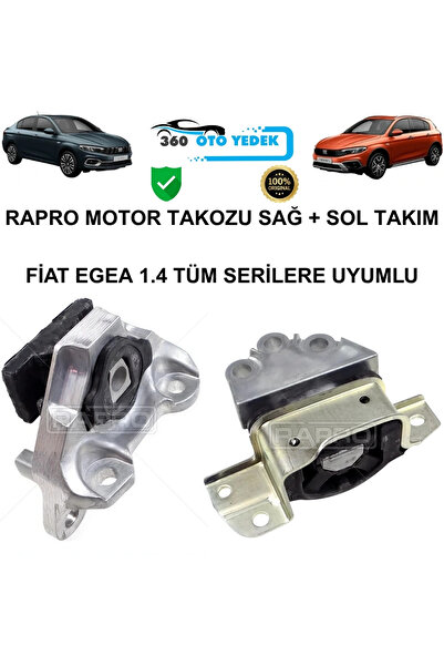 RAPRO MOTOR TAKOZU SAĞ + SOL TAKIM FİAT EGEA 1.4 TÜM SERİLERE UYUMLU