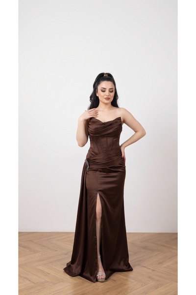 ABİYECİM ABİYE ÜÇGEN STRAPLEZ SATEN YIRTMAÇ ABİYE
