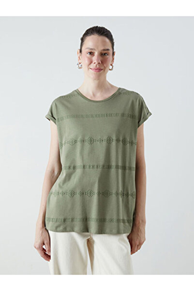 LC Waikiki Crew Neck Patterned Blouse
