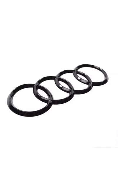 PBauto Έμβλημα για πορτμπαγκάζ Audi A4 A7 TT R8, 178 χιλιοστά, Γυαλιστερό Μαύρο