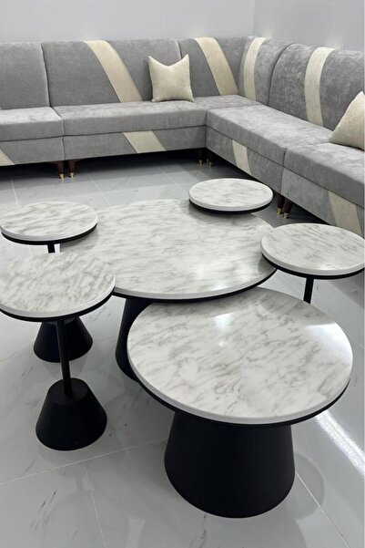 Tables Tables Set Marble Alternative High Sofa Table