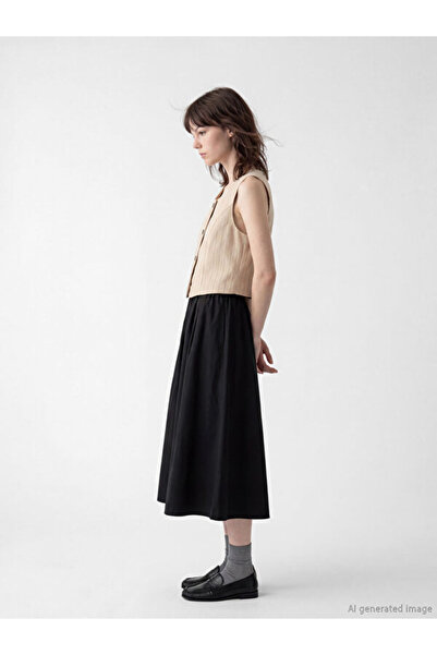 LC Waikiki Flared Skirt with Elastic Waist