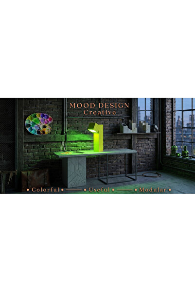 MoodDesign BLOCK CUBE DECORATIVE LAMP - BLOK KÜP DEKORATİF ÇOKLU MASA VE YER ...
