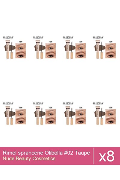 Makeup Set 8x Rimel sprancene Olibolla #02 Taupe