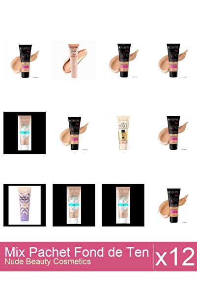 Makeup Set Mix 12 produse Fond De Ten: Eveline CCC Magical,53 ( medium beige ...