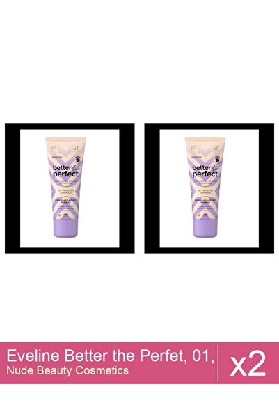Makeup Set 2x Eveline Better the Perfet, 01, ( ivory), 30 ml