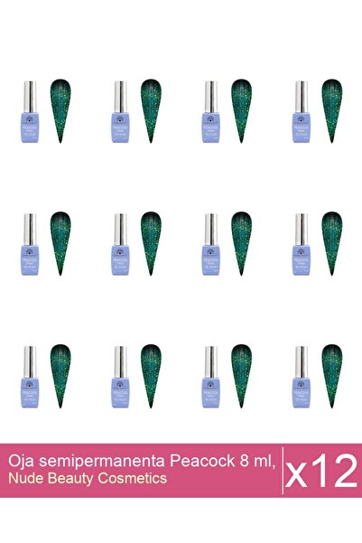 Makeup Set 12x Oja semipermanenta Peacock 8 ml, 08