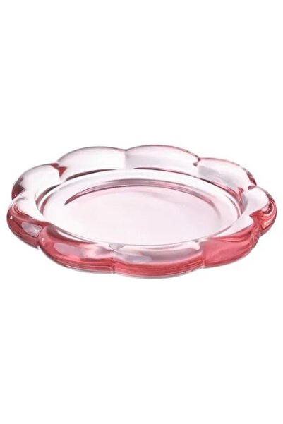 IKEA BLADFÅGEL mum tabağı, saydam cam, 11 cm