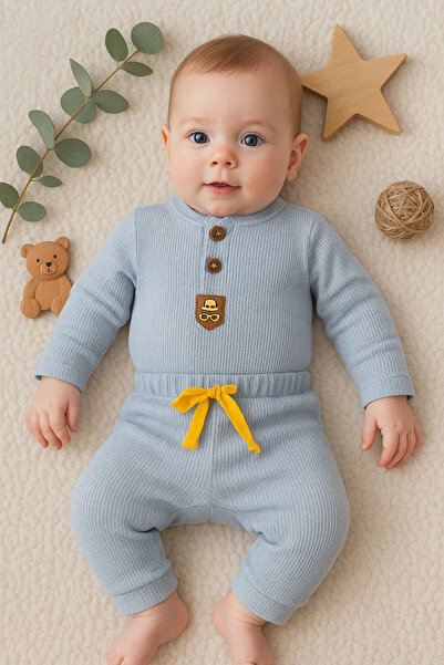 Beruflic New Waffle Buttoned 2-Piece Seasonal Set