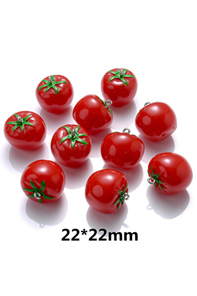 Choice 3 iYOE 5pcs Mix Vegetable Charms Pumpkin Persimmon Corn Tomatoes Resin...