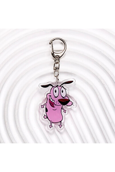 Choice5 5 cm 5 1/6PCS Cartoon Eggplant Courage the Cowardly Dog Acrylic Keych...
