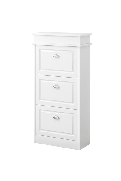 BADU Shoe cabinet, hallway cabinet, with 3 doors