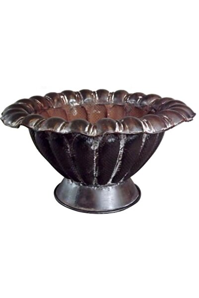 Goliat Vază decorativă, metaloplastică, 20x38cm, culoare maro