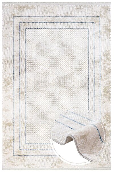 halinet Halı.Net Cream Modern Washable Non-Slip Living Room Carpet Nexus-Nali...