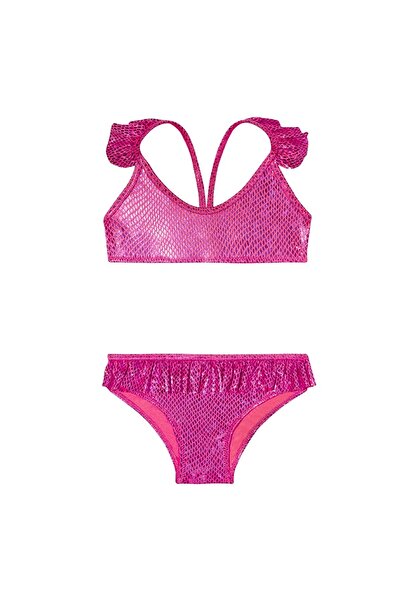 SLIPSTOP Rubin Jr Ruffled Gilded Girl's Sea Pool UV Protection Bikini