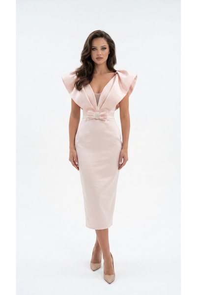 Luna Bride Vatka Detaylı Elbise