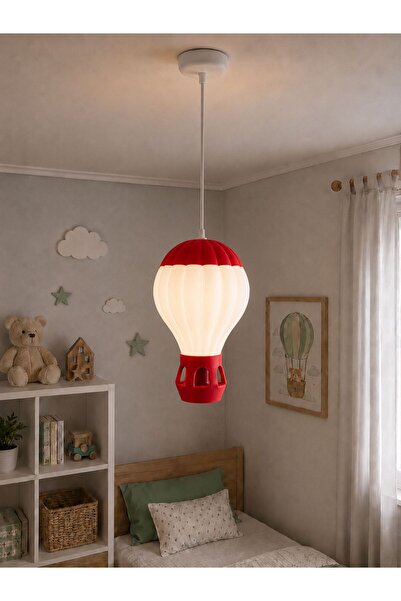Luma Cozy Orta Boy - Kapadokya Sıcak Hava Balonu Avize - Çocuk Odası Sarkıt L...