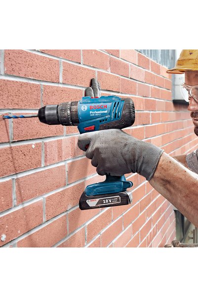 Bosch GSB 183 Li Darbeli Şarjlı Vidalama Tek Akülü Matkap 18 Volt 2.0 Ah 41 Parça Profesyonel Uç Seti Hediye