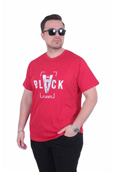 MocGrande Tricou cu gâtul în formă de O pentru bărbați, mărime mare, negru 26...