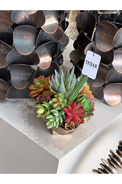 YASAR CONCEPT Islak Dokulu Yapay Sukulent No:12