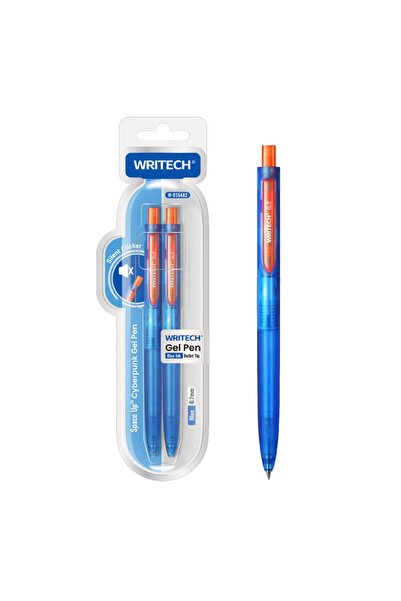 Writech Space Up Cyberpunk Gel Pen, 0.7 mm, 2 pcs, Blue